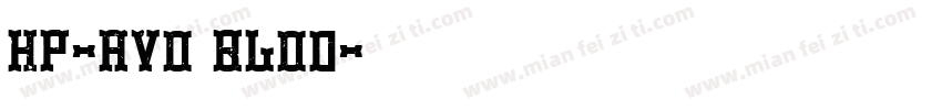 HP-Avo Blod字体转换